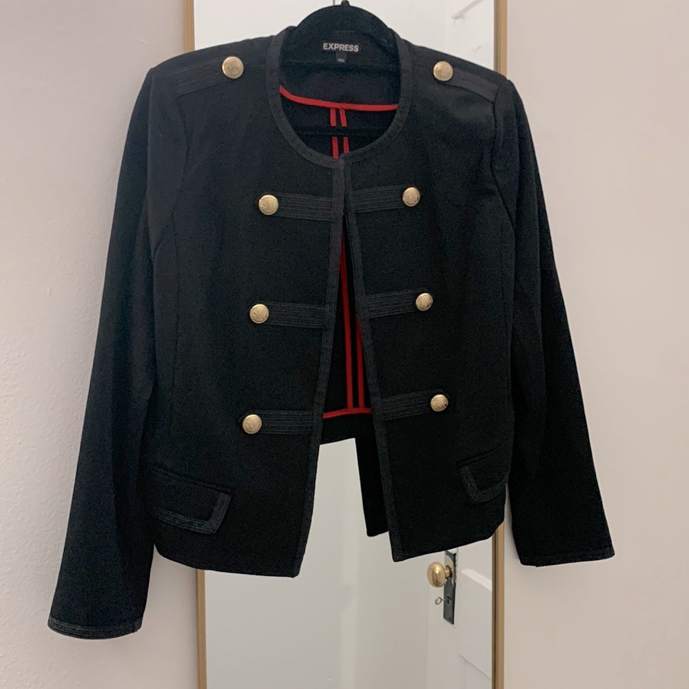 Express gold button blazer